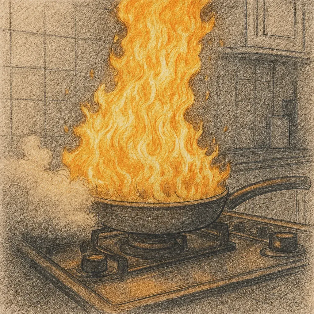 Manta ignífuga para cocina