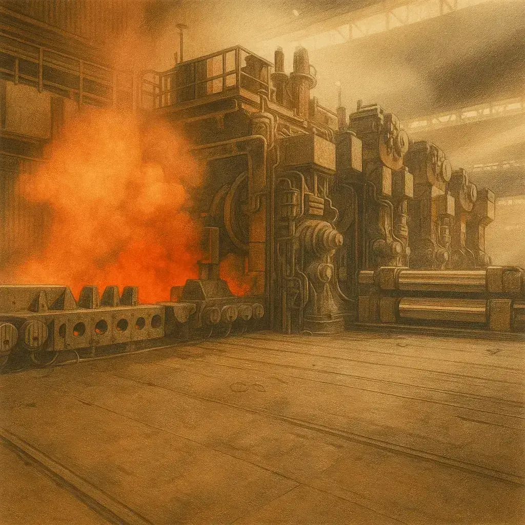 Industrial fire safety equipment including fire blankets in a factory setting